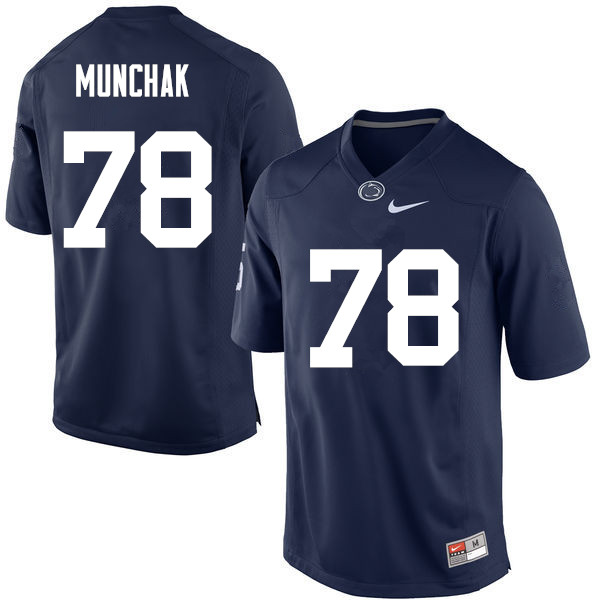 Men Penn State Nittany Lions #78 Mike Munchak College Football Jerseys-Navy - Click Image to Close